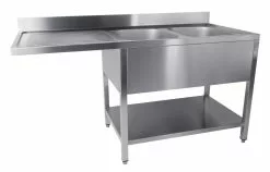 Combisteel Double Right Hand Bowls Dishwasher Sink 1600 X 700mm - 7333.1425