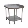 Empire Stainless Steel Corner Prep Table With Upstand