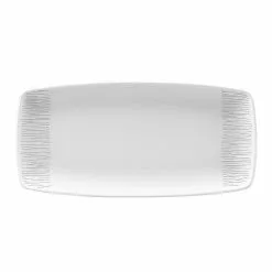 Churchill Bamboo Oblong Plate White 11.75 Inch 29.8cm (12 Pack) - BG102