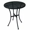 Bolero Black Steel Patterned Round Bistro Table Black 600mm - GG705
