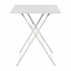 Bolero Grey Square Pavement Style Steel Table - GK988