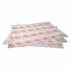 *Non-Branded Burger Wrapping Paper Sheets Red 245 X 300mm (Pack Of 1000) - GH036