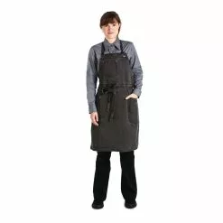 Chef Works Urban Dorset Bib Apron Pewter - BB003
