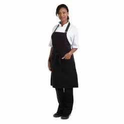 Chef Works Urban Rockford Canvas Bib Apron Steel Grey - BB018