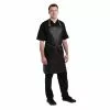 Chef Works Urban Wet Look Boulder Bib Apron Black And Brown - BB020