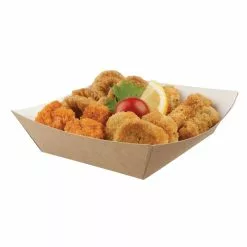 Colpac Compostable Kraft Food Trays Medium 148mm (Pack Of 500) - CK936