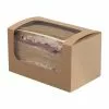 Colpac Compostable Kraft Sandwich Packs With PLA Window (Pack Of 500) - FA385