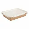 Colpac Fuzione Recyclable Paperboard Food Trays With Lid 1000ml / 35oz - FA376