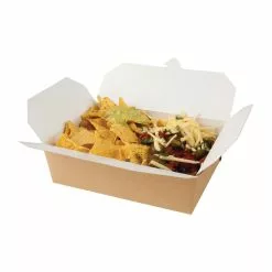 Colpac Recyclable Kraft Microwaveable Food Boxes 1950ml / 69oz (Pack Of 200) - FA365