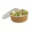 Colpac Recyclable Kraft Salad Pots With Lid Large 1300ml / 45oz (Pack Of 150) - FA374