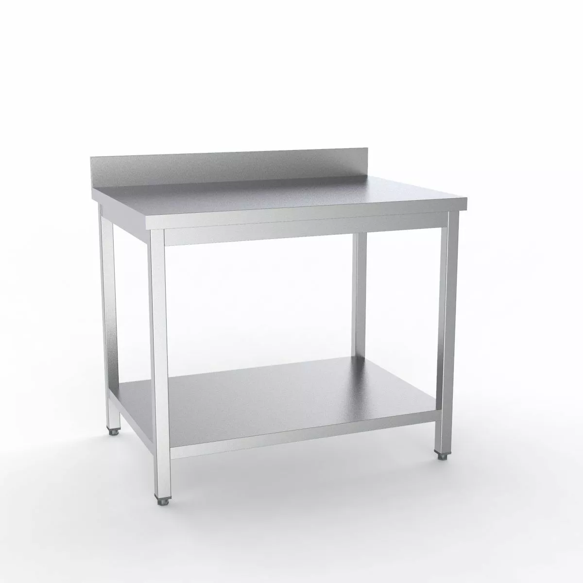 Combisteel Full 430 Stainless Steel 700 Line Worktable With Shelf & Upstand 800mm Wide - 7333.0104 1 Combisteel Full 430 Stainless Steel 700 Line Worktable With Shelf & Upstand 800mm Wide - 7333.0104