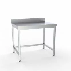 Combisteel Full 430 Stainless Steel 700 Line Worktable With Upstand 700mm Wide - 7333.0047