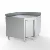 Combisteel Full 430 Stainless Steel Worktable Corner With Door 1000/1000mm Wide - 7333.0294