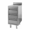 Combisteel Stainless Steel Worktable With 3 Drawers & Rear Upstand 600mm - 7452.0515