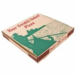 *Non-Branded Compostable Printed Pizza Boxes 14" (Pack Of 50) - GG999
