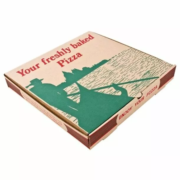 *Non-Branded Compostable Printed Pizza Boxes 14" (Pack Of 50) - GG999 1 *Non-Branded Compostable Printed Pizza Boxes 14" (Pack Of 50) - GG999