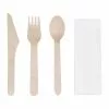 Fiesta Green Wooden Cutlery Meal Pack (Pack Of 250) - DF422
