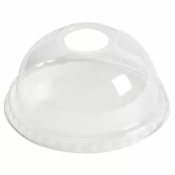 *Non-Branded Dome Lids For Clear PET Juice Cups 415ml (Pack Of 1000) - CW038