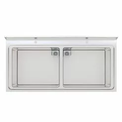 Empire Stainless Steel Double Pot Wash Catering Sink - PW-1400 -Food & Catering Disposables Sales empire stainless steel double pot wash catering sink pw 1400 328 p5B35D