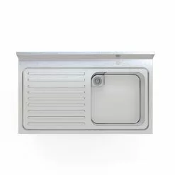 Empire Stainless Steel Single Bowl Sink Left Hand Drainer - 1000-600LHD 9 Empire Stainless Steel Single Bowl Sink Left Hand Drainer - 1000-600LHD -Food & Catering Disposables Sales empire stainless steel single bowl sink left hand drainer 1000 600lhd 1012 p5B35D