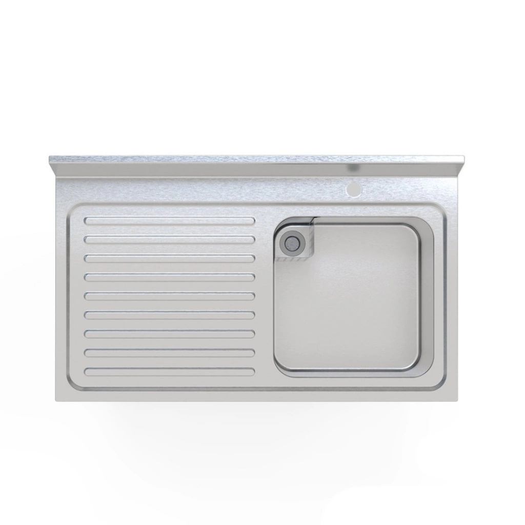 Empire Stainless Steel Single Bowl Sink Left Hand Drainer - 1000-600LHD 4 Empire Stainless Steel Single Bowl Sink Left Hand Drainer - 1000-600LHD - Image 4