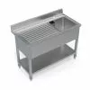 Empire Stainless Steel Single Bowl Sink Left Hand Drainer - 1200-600LHD