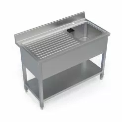 Empire Stainless Steel Single Bowl Sink Left Hand Drainer - 1200-600LHD