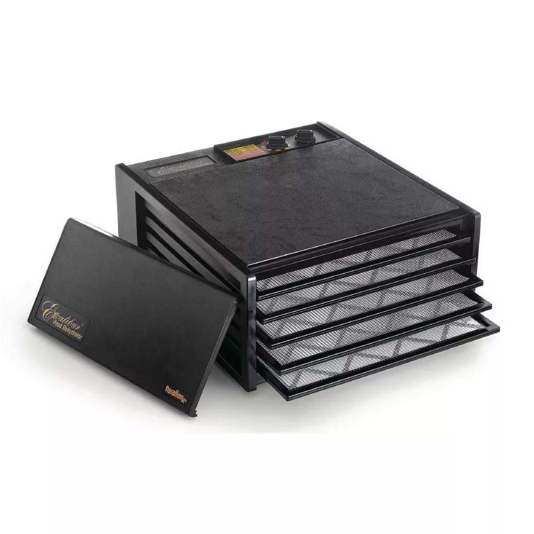 Excalibur 5 Tray Black Dehydrator With Timer 4526TB - GL371 1 Excalibur 5 Tray Black Dehydrator With Timer 4526TB - GL371