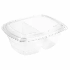 Faerch Fresco Two-Compartment Recyclable Deli Containers With Lid 900ml / 32oz - FB359