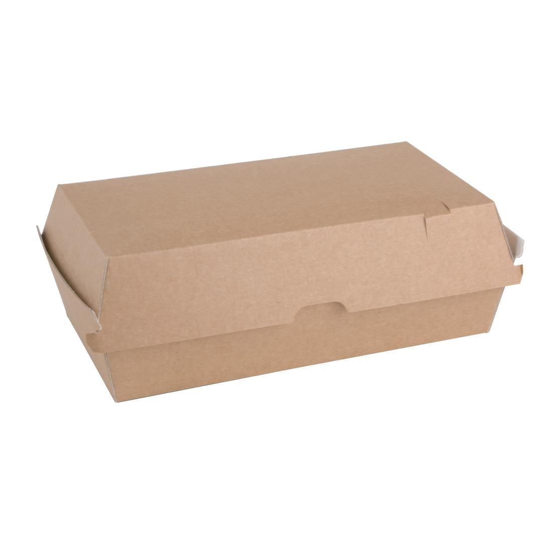 Fiesta Green Compostable Kraft Food Boxes Large 204mm (Pack Of 100) - FB667 1 Fiesta Green Compostable Kraft Food Boxes Large 204mm (Pack Of 100) - FB667