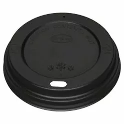 Fiesta Disposable Coffee Cup Lids Black 340ml / 12oz And 455ml / 16oz (Pack Of 1000) - CW718