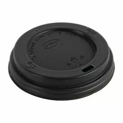 Fiesta Disposable Coffee Cup Lids Black 340ml / 12oz And 455ml / 16oz (Pack Of 50) - CW717