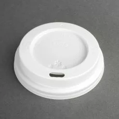 Fiesta Disposable Coffee Cup Lids White 225ml / 8oz (Pack Of 50) - CE263