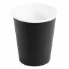 Fiesta Disposable Coffee Cups Single Wall Black 225ml / 8oz (Pack Of 50) - GF041
