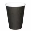Fiesta Disposable Coffee Cups Single Wall Black 340ml / 12oz (Pack Of 1000) - GF042