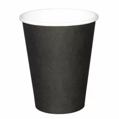 Fiesta Disposable Coffee Cups Single Wall Black 340ml / 12oz (Pack Of 1000) - GF042
