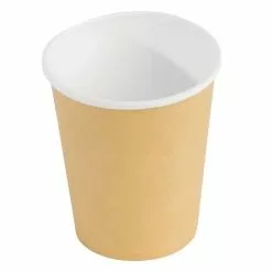 Fiesta Disposable Coffee Cups Single Wall Kraft 340ml / 12oz (Pack Of 50) - GF033