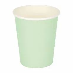 Fiesta Disposable Coffee Cups Single Wall Turquoise 225ml / 8oz (Pack Of 50) - GP400