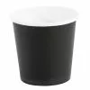 Fiesta Disposable Espresso Cups Single Wall Black 112ml / 4oz (Pack Of 1000) - GF018