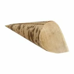 Fiesta Green Biodegradable Bamboo Canape Cones 35mm (Pack Of 200) - DK385
