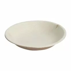 Fiesta Green Biodegradable Deep Palm Leaf Plates Round 175mm (Pack Of 100) - DK377
