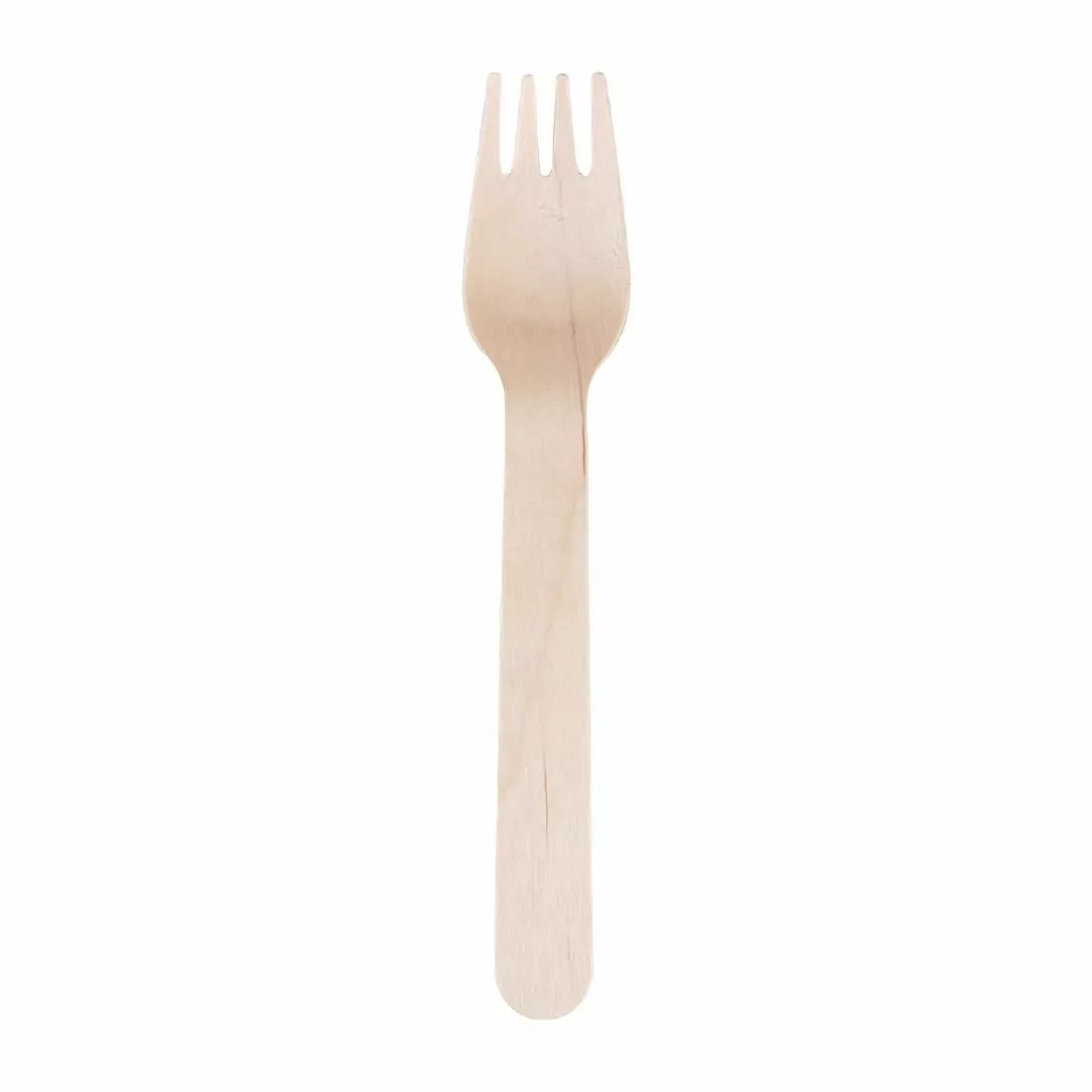 Fiesta Green Biodegradable Disposable Wooden Forks (Pack Of 100) - CD903 1 Fiesta Green Biodegradable Disposable Wooden Forks (Pack Of 100) - CD903