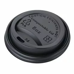 Fiesta Green Compostable Coffee Cup Lids 225ml / 8oz (Pack Of 50) - DS054