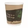 Fiesta Green Compostable Coffee Cups Double Wall 227ml / 8oz (Pack Of 25) - DY984