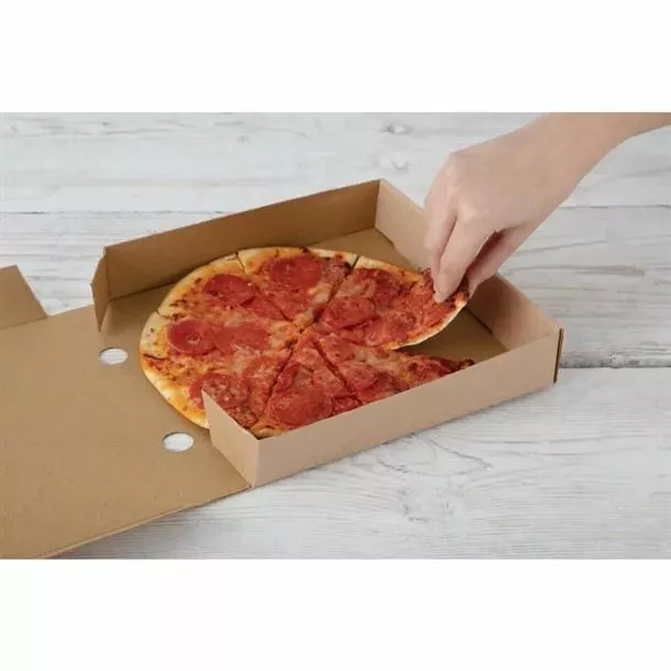Fiesta Green Compostable Plain Pizza Boxes 9" (Pack Of 100) - DC723 5 Fiesta Green Compostable Plain Pizza Boxes 9" (Pack Of 100) - DC723 - Image 5