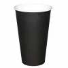 Fiesta Single Wall Takeaway Coffee Cups Black 455ml / 16oz (Pack Of 1000) - GF044