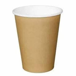 Fiesta Single Wall Takeaway Coffee Cups Kraft 455ml / 16oz (Pack Of 50) - GF035