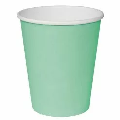 Fiesta Single Wall Takeaway Coffee Cups Turquoise 340ml / 12oz (Pack Of 50) - GP401