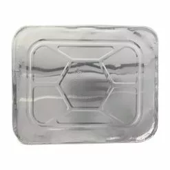 *Non-Branded Foil Lid For 1/2 Gastronorm Takeaway Containers (Pack Of 100 ) - FJ859