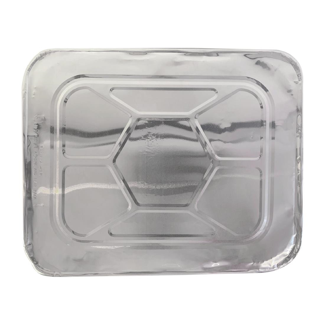 *Non-Branded Foil Lid For 1/2 Gastronorm Takeaway Containers (Pack Of 100 ) - FJ859 1 *Non-Branded Foil Lid For 1/2 Gastronorm Takeaway Containers (Pack Of 100 ) - FJ859